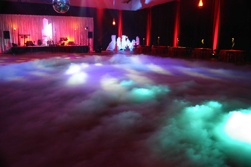 fog machine halloween wedding ideas